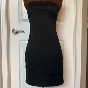 Jacob black strapless dress with jacket